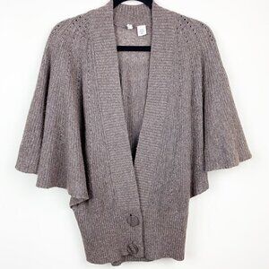 Moth Batwing Brown Cardigan Sweater Size Medium